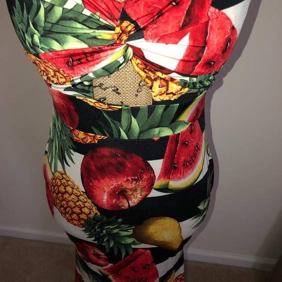 Fruit print maxi dress - Picture 4 of 7